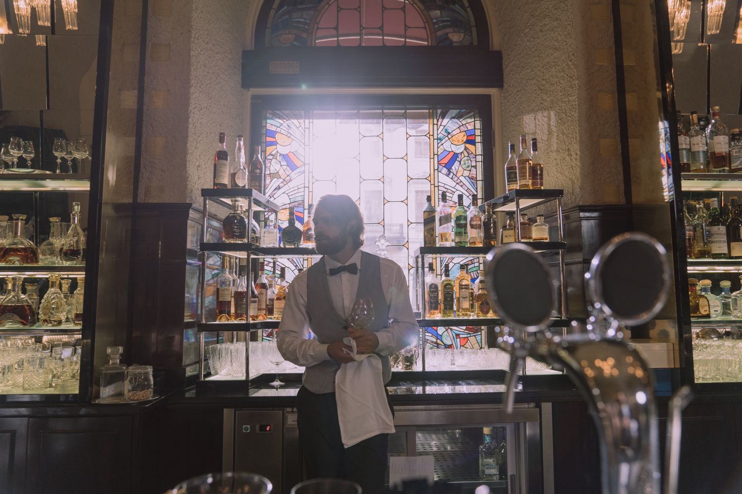 Bartender at work